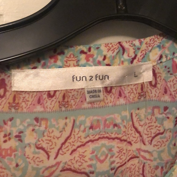 Fun2Fun | Alannah Henley blouse NWT - Picture 3 of 5